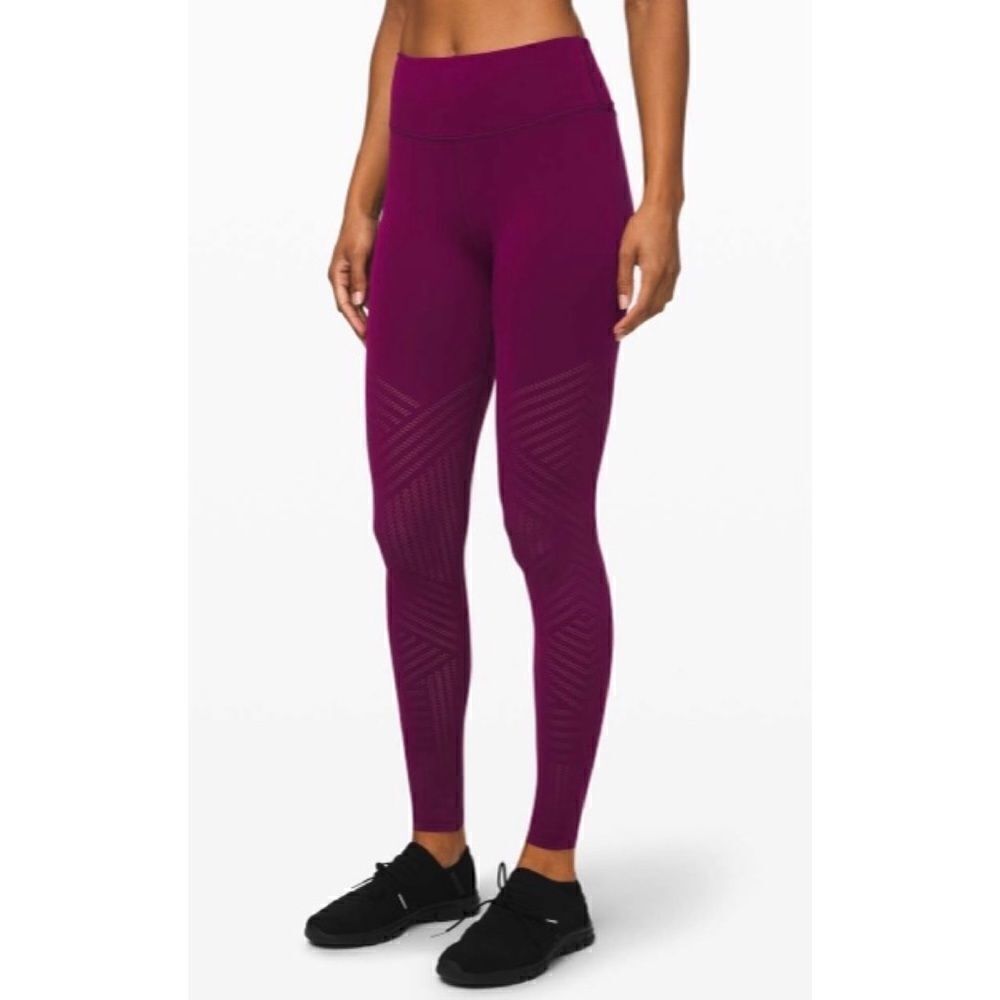 Lululemon reveal tight mesh stripes in the color marvel